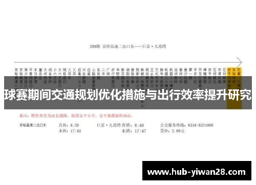球赛期间交通规划优化措施与出行效率提升研究