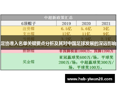 足协准入名单关键要点分析及其对中国足球发展的深远影响 足协准入名单关键要点分析及其对中国足球发展的深远影响