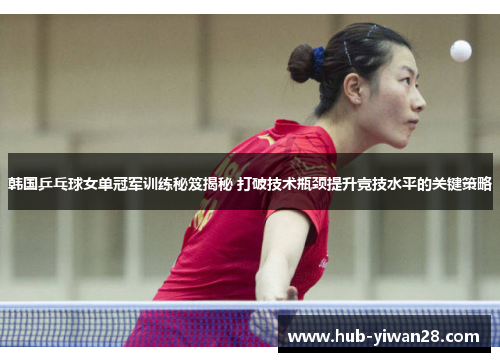 韩国乒乓球女单冠军训练秘笈揭秘 打破技术瓶颈提升竞技水平的关键策略 韩国乒乓球女单冠军训练秘笈揭秘 打破技术瓶颈提升竞技水平的关键策略